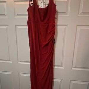 Lulu's Strapless Red Gown